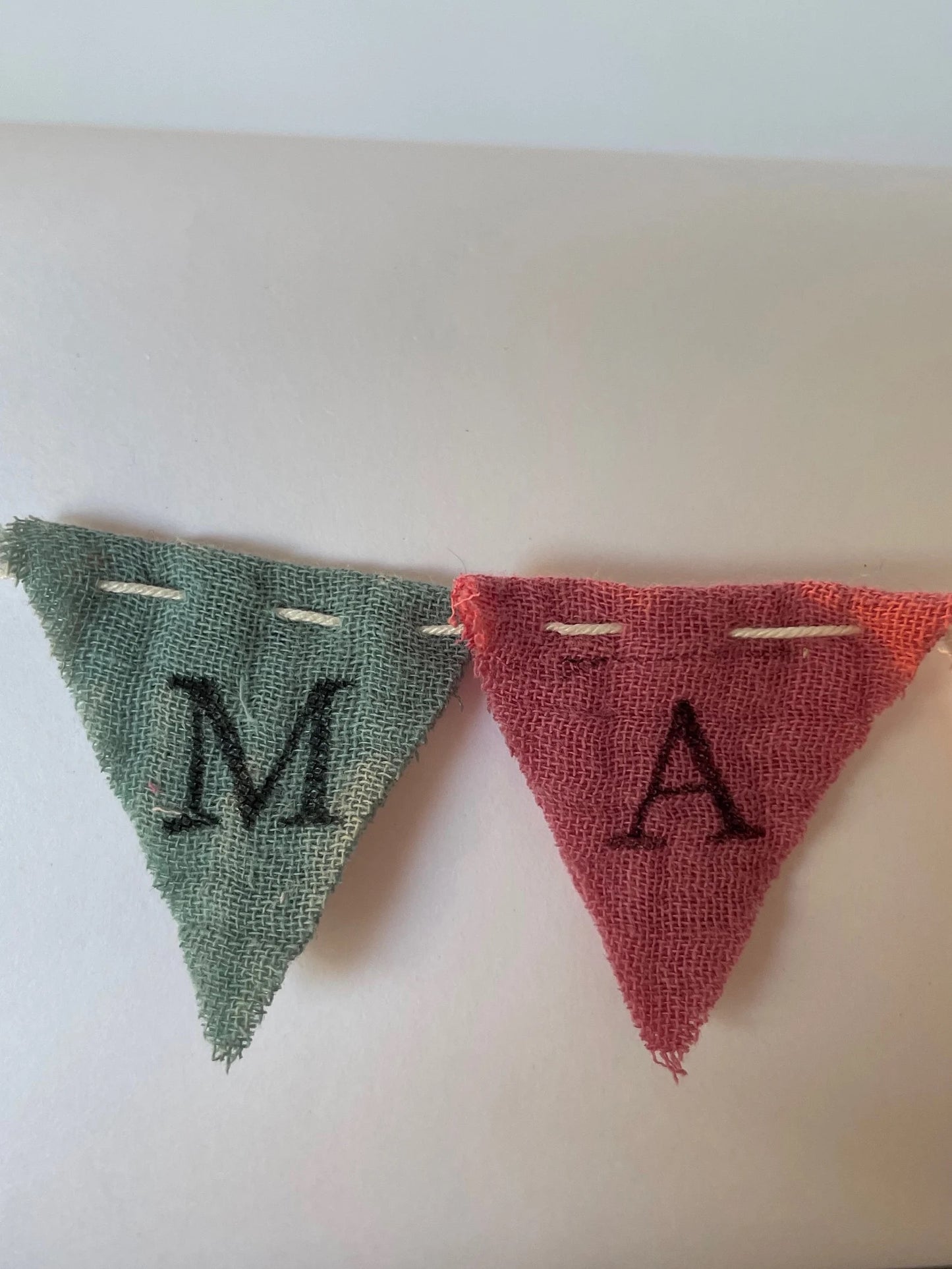 Mini Wimpelkette, Namensgirlande, Tortengirlande für Geburtstag, Taufe - personalisiert