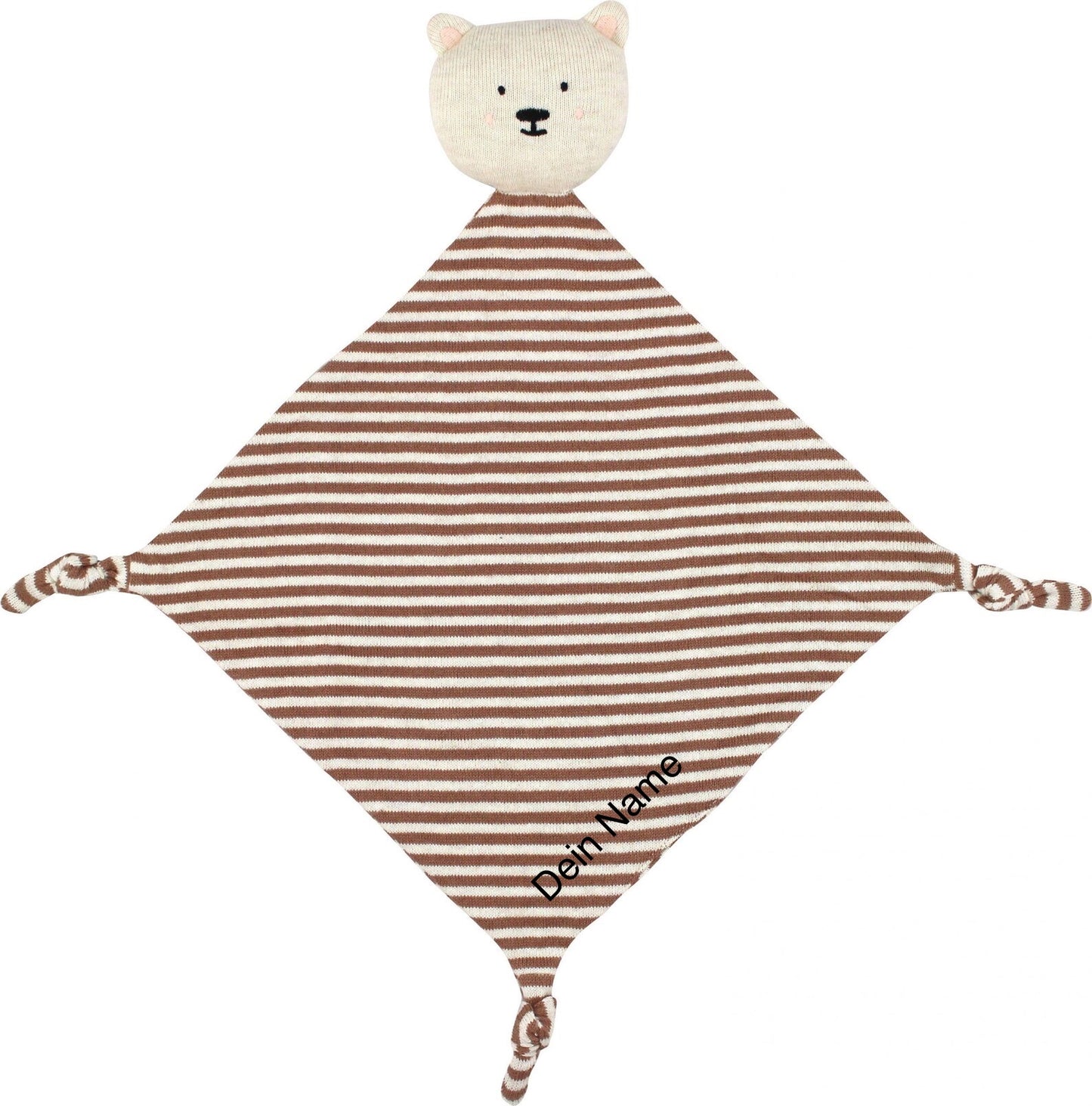 Schmusetuch, Kuscheltuch Bär - personalisierbar -