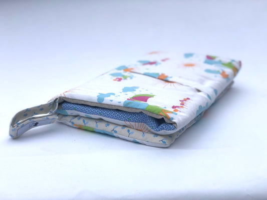 Wickelunterlage mit Taschen für unterwegs oder zu Hause, waschbar, wasserdicht