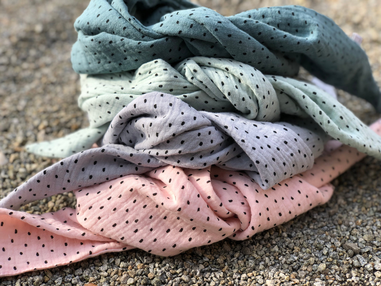 Musselinschal für Kinder, über 26 Farben verfügbar, verschieden Größen