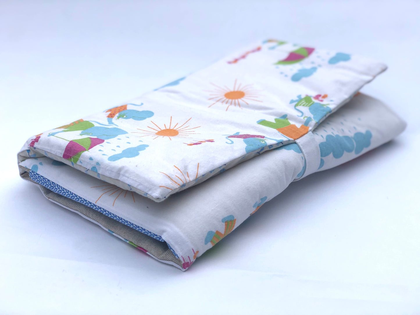 Wickelunterlage mit Taschen für unterwegs oder zu Hause, waschbar, wasserdicht