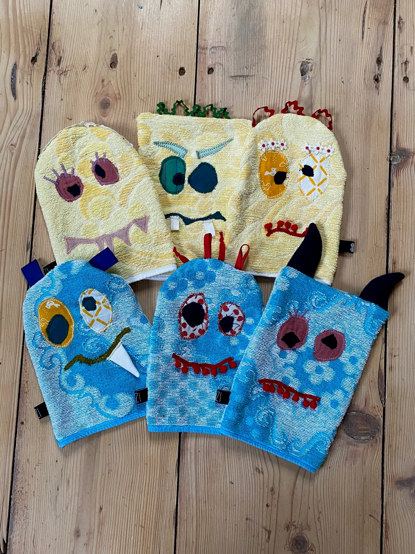 lustige Monster Waschlappen für Kinder