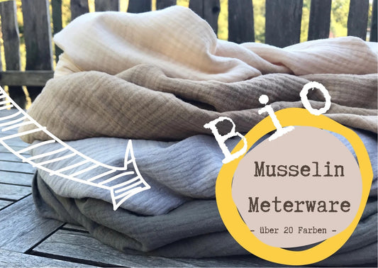 Bio Musselinstoff - Meterware