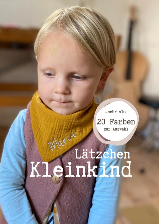 Lätzchen, Dreieckstuch aus Bio Musselin für Kleinkinder ab ca 1 Jahr