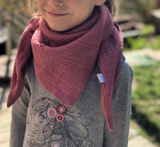 Musselinschal für Kinder, über 26 Farben verfügbar, verschieden Größen