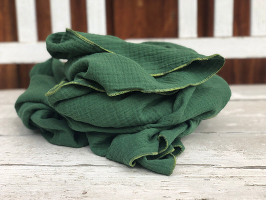 Halstuch XXL aus Bio Musselin, grün