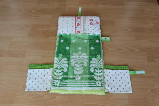 Wickelunterlage mit Taschen für unterwegs oder zu Hause, waschbar